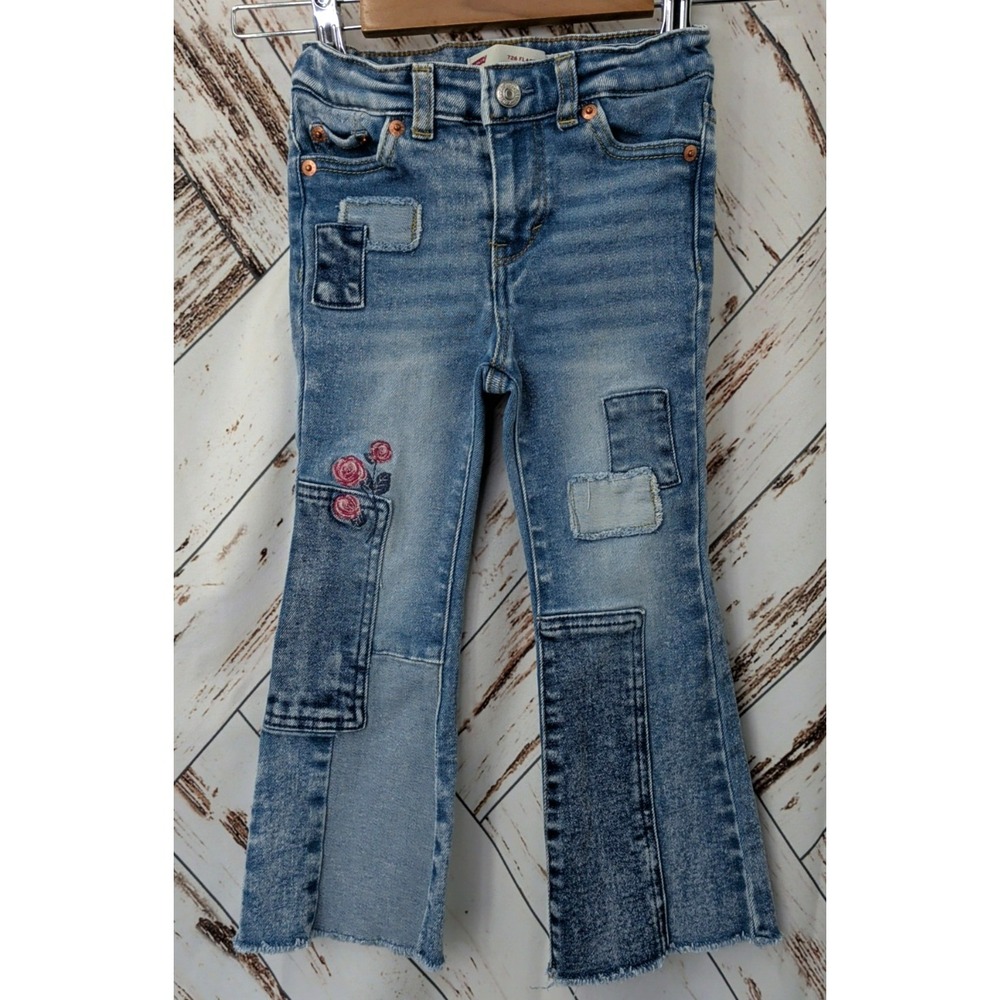 Levi's‎ 726 Patch Flare Raw Hem Jeans Girls
